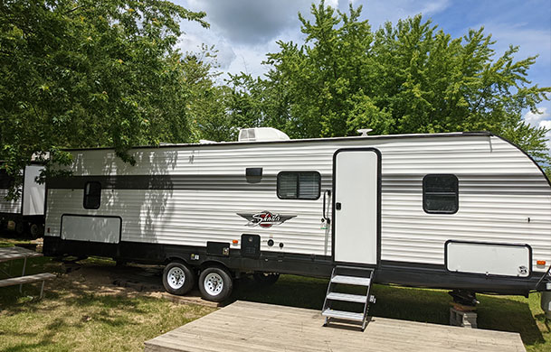 Premium RV rental exterior